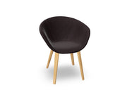 Duna 02 Wood Leg Chair With Full Upholstery Chairs Arper 