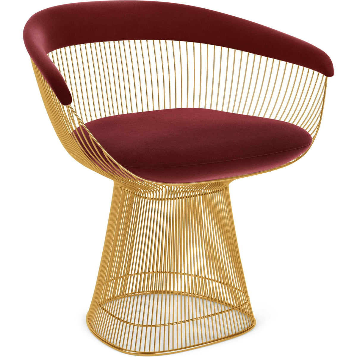 Platner Arm Chair - Gold Side/Dining Knoll 