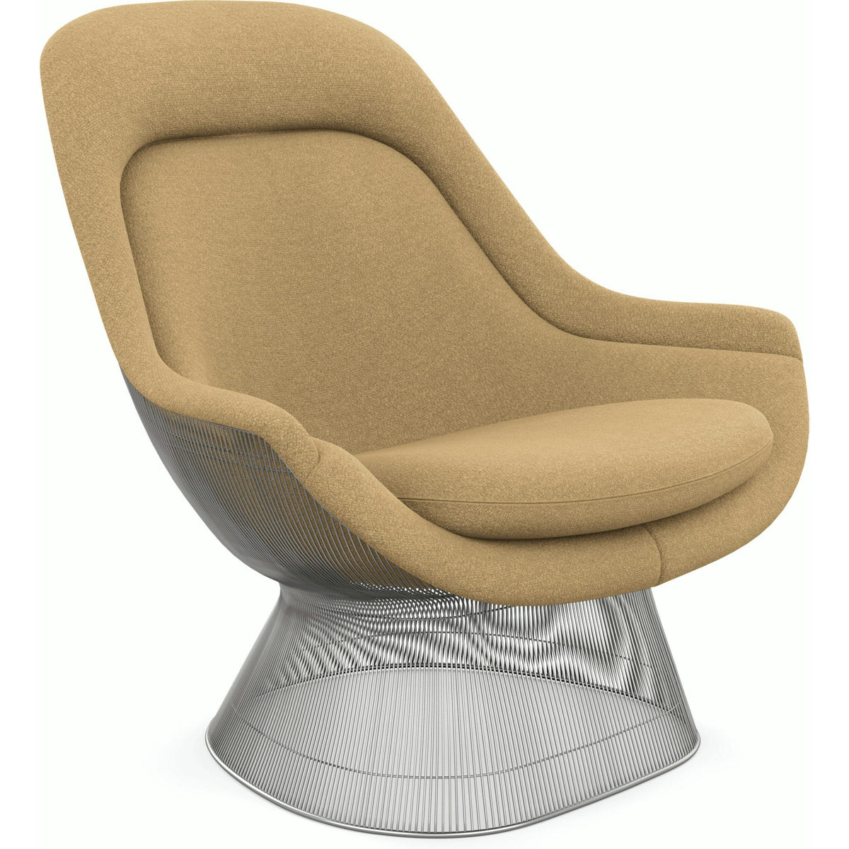 Platner Polished Nickel Easy Chair lounge chair Knoll 