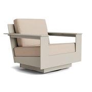 Nisswa Lounge Swivel Chair lounge chairs Loll Designs Fog Canvas Flax 