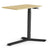 Float Mini Height Adjustable Table Desks humanscale Bamboo Top With Carbon Black Base 