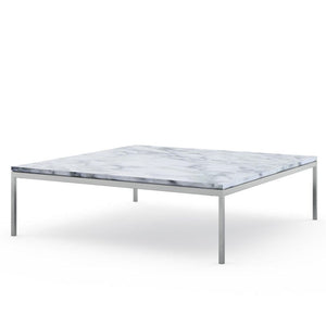 Florence Knoll Low Coffee Table Coffee Tables Knoll Large - 47 x 47 inch Arabescato marble, Satin finish 
