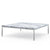 Florence Knoll Low Coffee Table Coffee Tables Knoll Large - 47 x 47 inch Arabescato marble, Shiny finish 