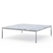 Florence Knoll Low Coffee Table Coffee Tables Knoll Large - 47 x 47 inch Carrara marble, Satin finish 