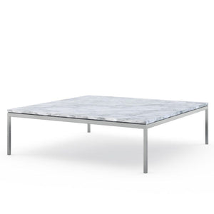 Florence Knoll Low Coffee Table Coffee Tables Knoll Large - 47 x 47 inch Carrara marble, Satin finish 