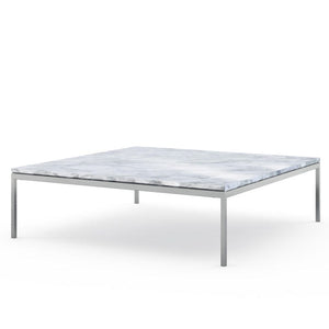 Florence Knoll Low Coffee Table Coffee Tables Knoll Large - 47 x 47 inch Carrara marble, Shiny finish 
