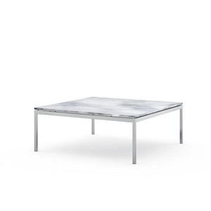 Florence Knoll Low Coffee Table Coffee Tables Knoll Small - 35 x 35 inch Arabescato marble, Shiny finish 