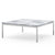 Florence Knoll Low Coffee Table Coffee Tables Knoll Small - 35 x 35 inch Arabescato marble, Shiny finish 