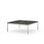 Florence Knoll Low Coffee Table Coffee Tables Knoll Small - 35 x 35 inch Grigio Marquina marble, Satin finish 