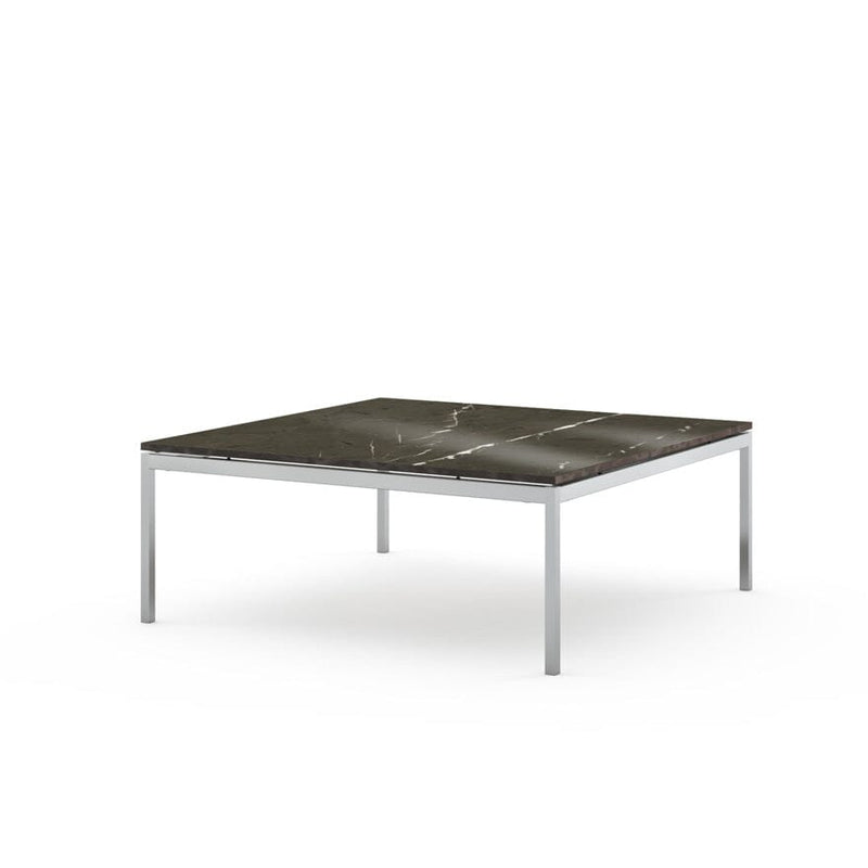 Florence Knoll Low Coffee Table Coffee Tables Knoll Small - 35 x 35 inch Grigio Marquina marble, Shiny finish 