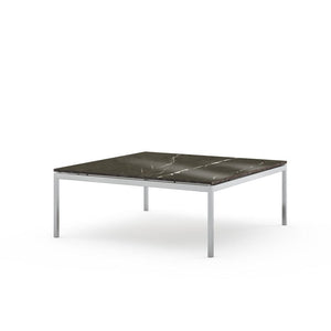 Florence Knoll Low Coffee Table Coffee Tables Knoll Small - 35 x 35 inch Grigio Marquina marble, Shiny finish 