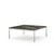 Florence Knoll Low Coffee Table Coffee Tables Knoll Small - 35 x 35 inch Grigio Marquina marble, Shiny finish 