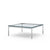 Florence Knoll Low Coffee Table Coffee Tables Knoll Small - 35 x 35 inch Clear Glass 