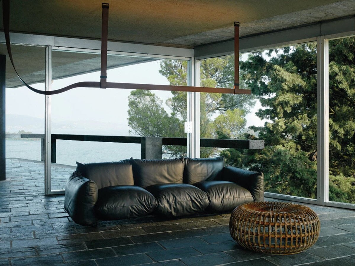 Belt - Leather Wrapped Linear Pendant Pendant Lights Flos 