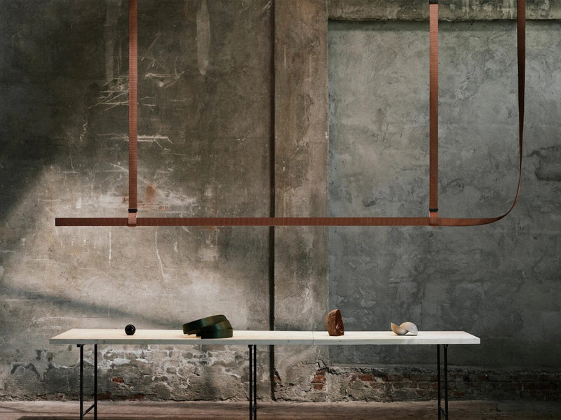 Belt - Leather Wrapped Linear Pendant Pendant Lights Flos 