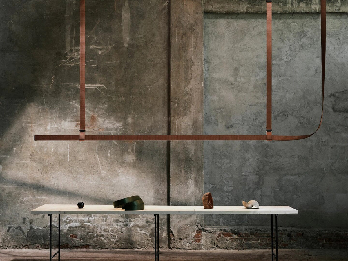 Belt - Leather Wrapped Linear Pendant Pendant Lights Flos 