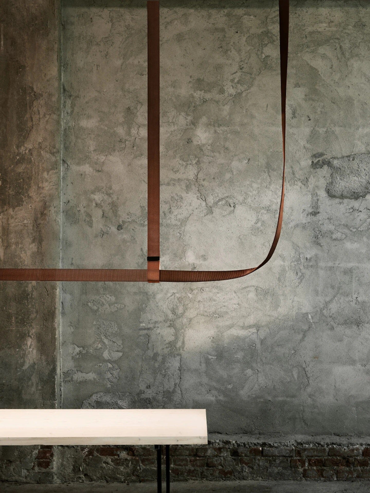 Belt - Leather Wrapped Linear Pendant Pendant Lights Flos 