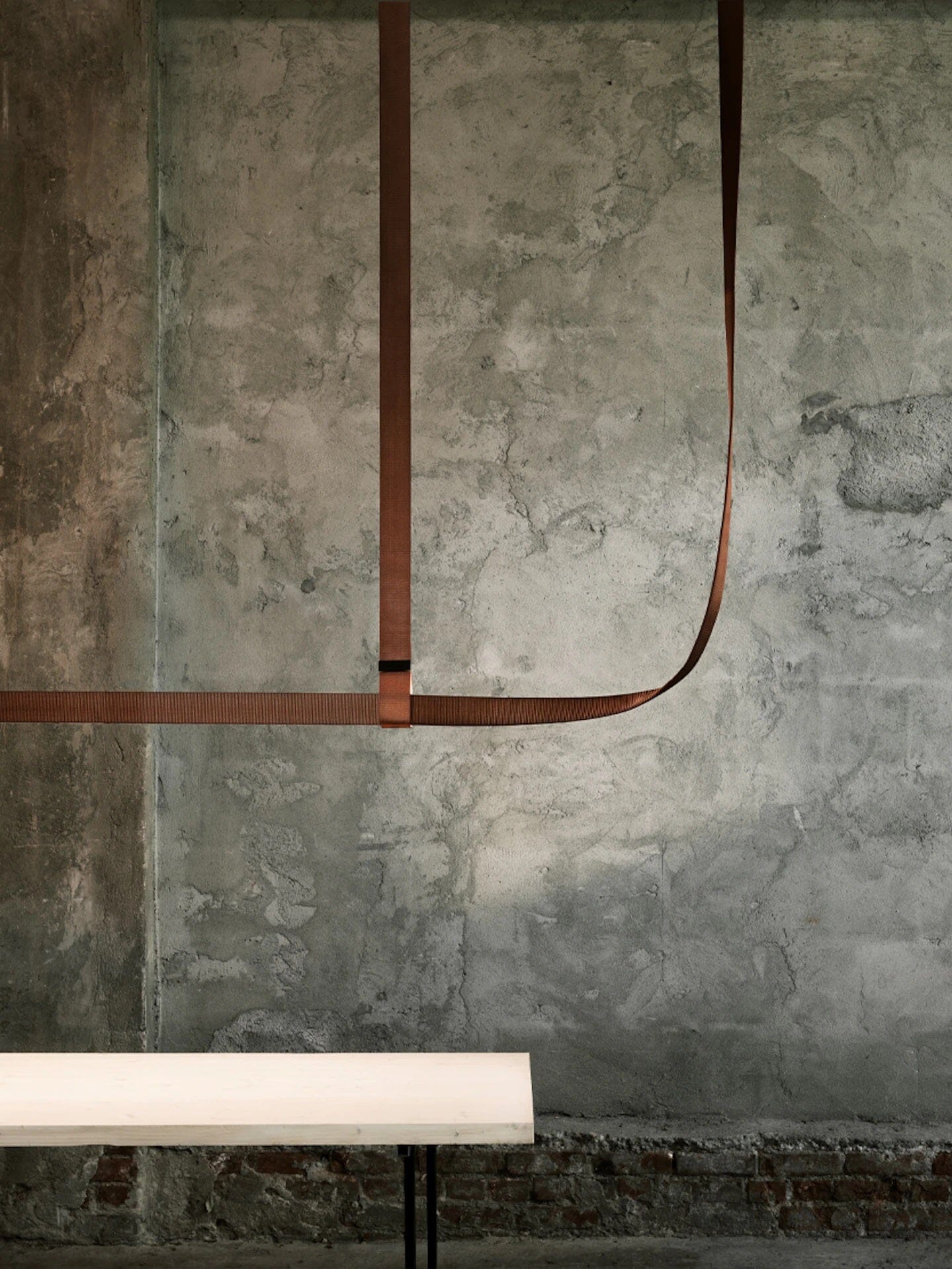 Belt - Leather Wrapped Linear Pendant Pendant Lights Flos 