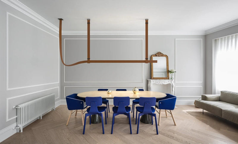 Belt - Leather Wrapped Linear Pendant Pendant Lights Flos 