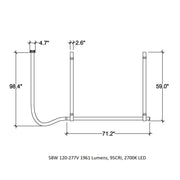 Belt - Leather Wrapped Linear Pendant Pendant Lights Flos 