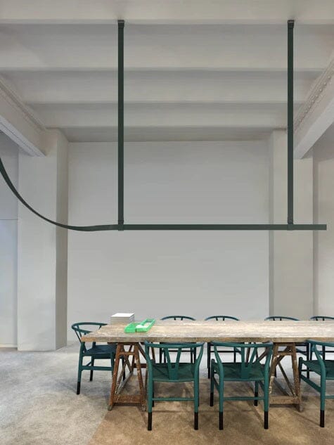 Belt - Leather Wrapped Linear Pendant Pendant Lights Flos 