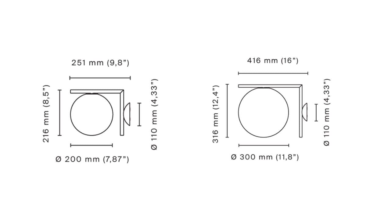 IC Wall/Ceiling Light wall / ceiling lamps Flos 