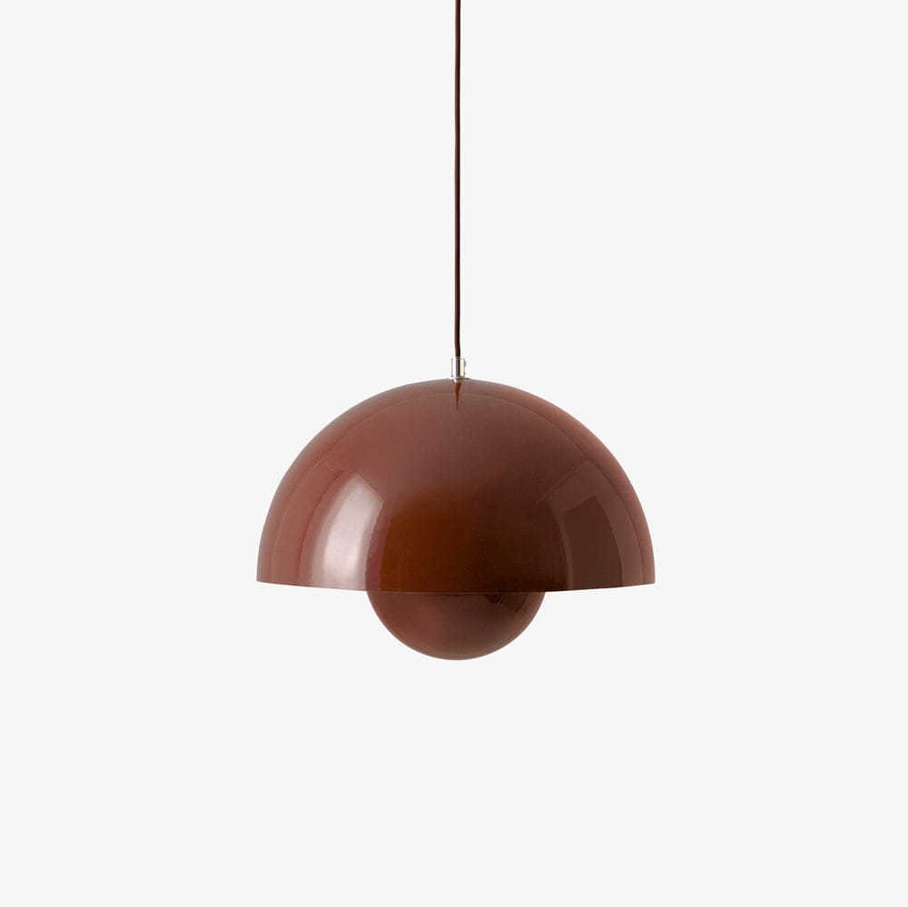 Flowerpot Pendant VP7 Pendant Lights &amp;Tradition Red Brown 