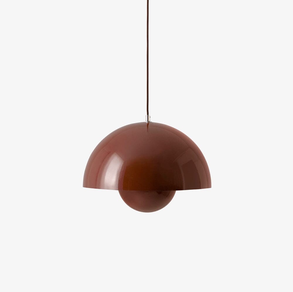 Flowerpot Pendant VP7 Pendant Lights &Tradition Red Brown 