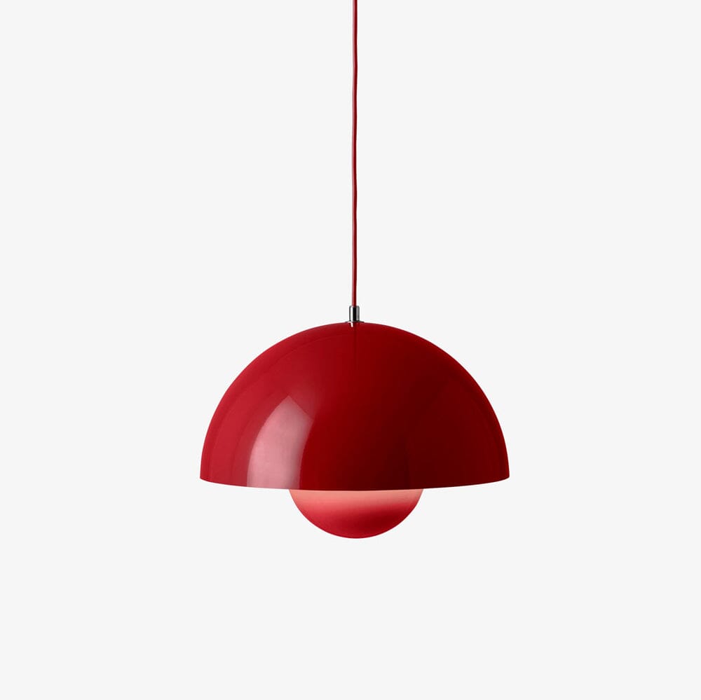 Flowerpot Pendant VP7 Pendant Lights &Tradition Vermillion Red 