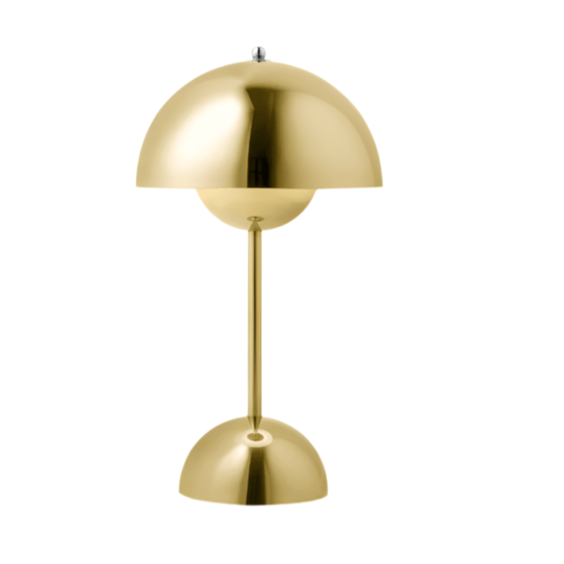 Flowerpot Portable Table Lamp VP9 Table Lamps &amp;Tradition Brass 