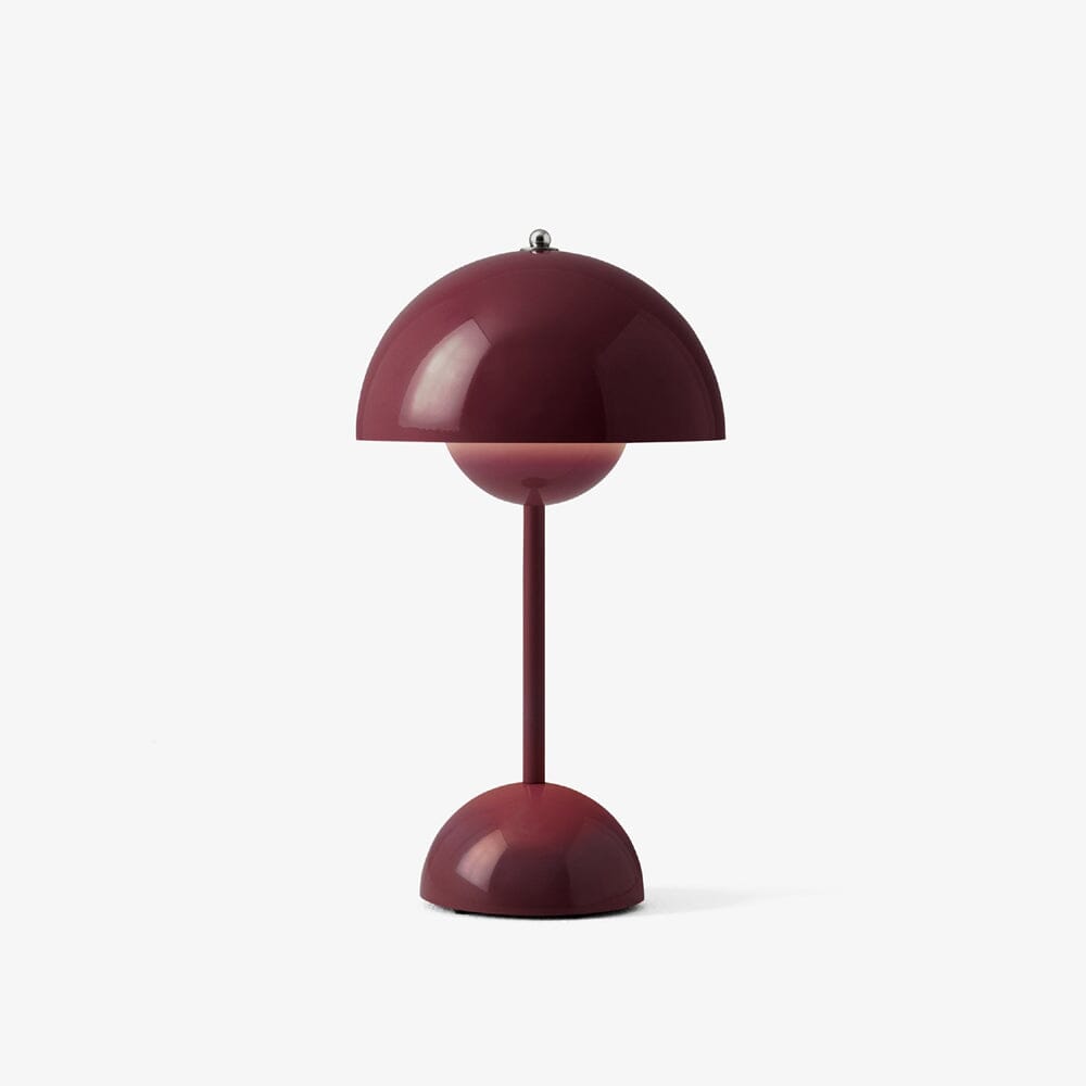 Flowerpot Portable Table Lamp VP9 Table Lamps &Tradition Dark Plum 