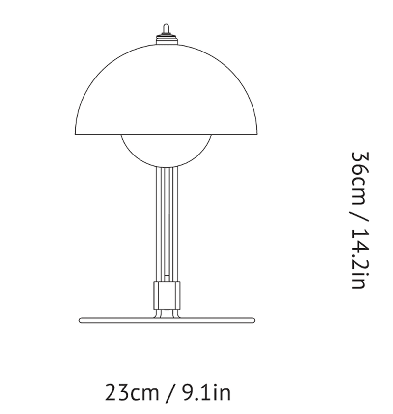 Flowerpot Table Lamp VP4 Table Lamp &Tradition 