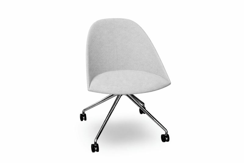 Cila Fully Upholtered Chair With Fixed Trestle Base Chairs Arper 