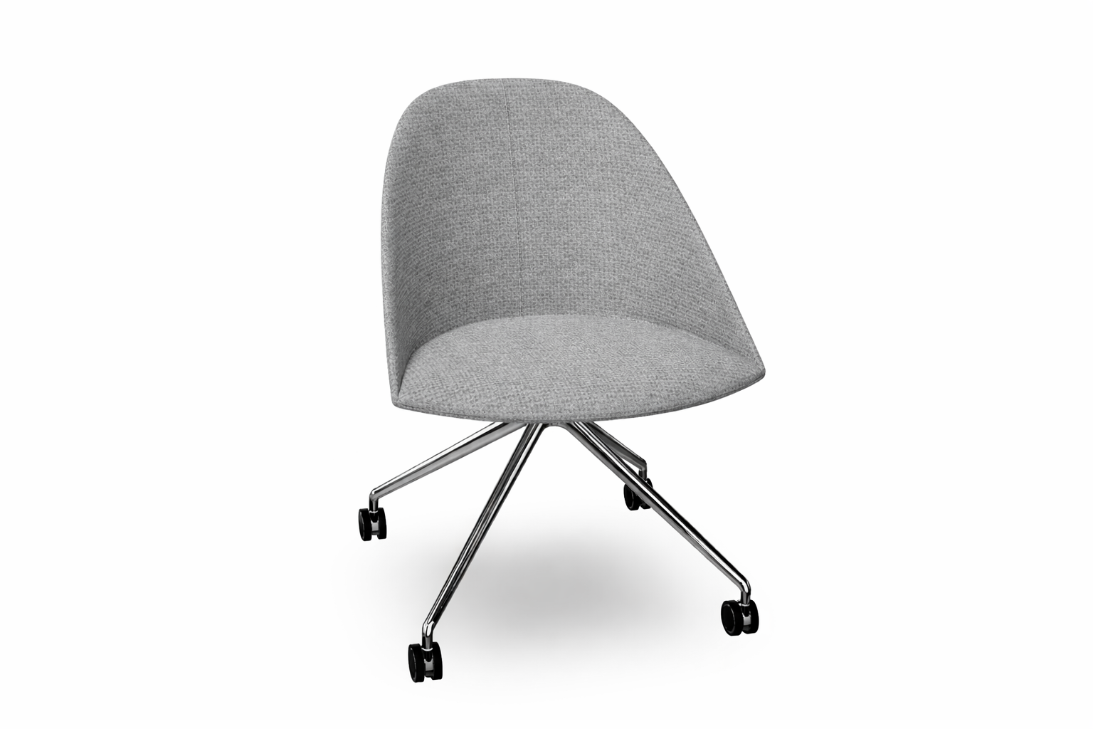 Cila Fully Upholtered Chair With Fixed Trestle Base