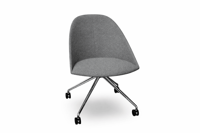 Cila Fully Upholtered Chair With Fixed Trestle Base Chairs Arper 