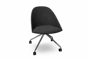 Cila Fully Upholtered Chair With Fixed Trestle Base Chairs Arper 