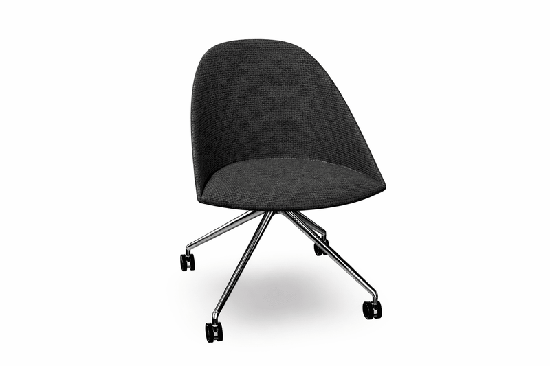 Cila Fully Upholtered Chair With Fixed Trestle Base Chairs Arper 