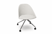 Cila Fully Upholtered Chair With Fixed Trestle Base Chairs Arper 