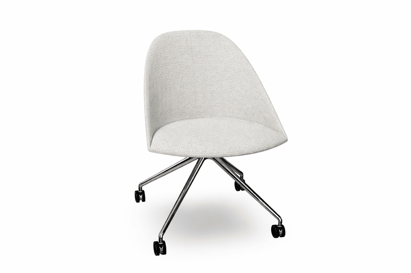 Cila Fully Upholtered Chair With Fixed Trestle Base Chairs Arper 