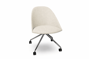 Cila Fully Upholtered Chair With Fixed Trestle Base Chairs Arper 