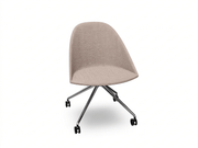 Cila Fully Upholtered Chair With Fixed Trestle Base Chairs Arper 