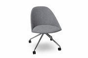 Cila Fully Upholtered Chair With Fixed Trestle Base Chairs Arper 