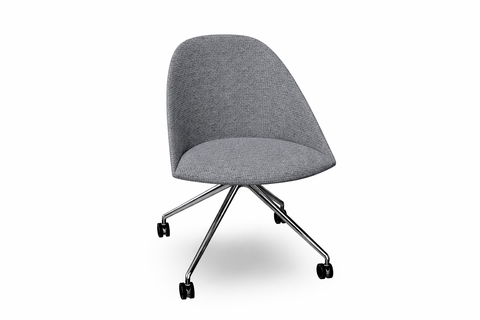 Cila Fully Upholtered Chair With Fixed Trestle Base
