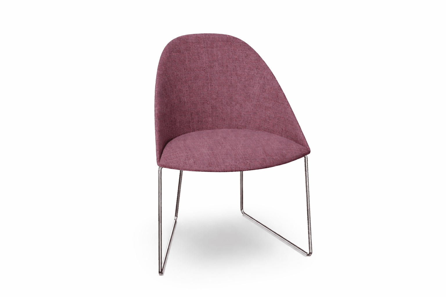 Cila Fully Upholstered Chair With Sled Base Chairs Arper 