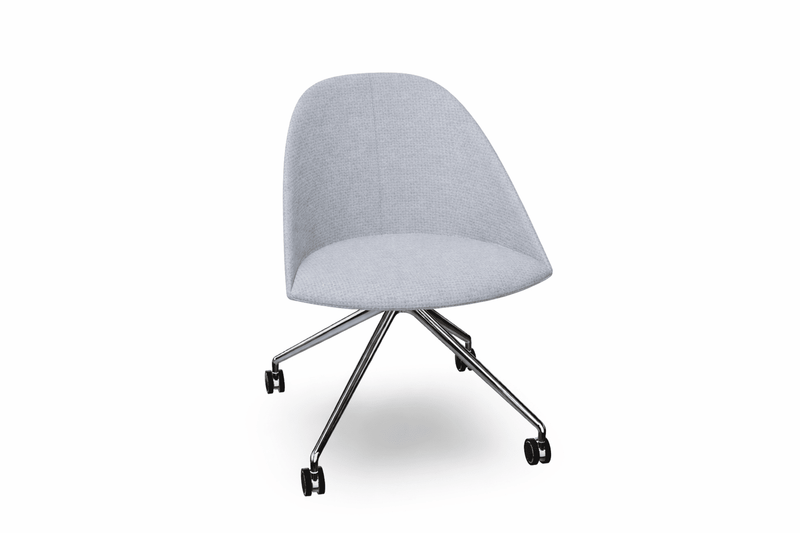 Cila Fully Upholtered Chair With Fixed Trestle Base Chairs Arper 