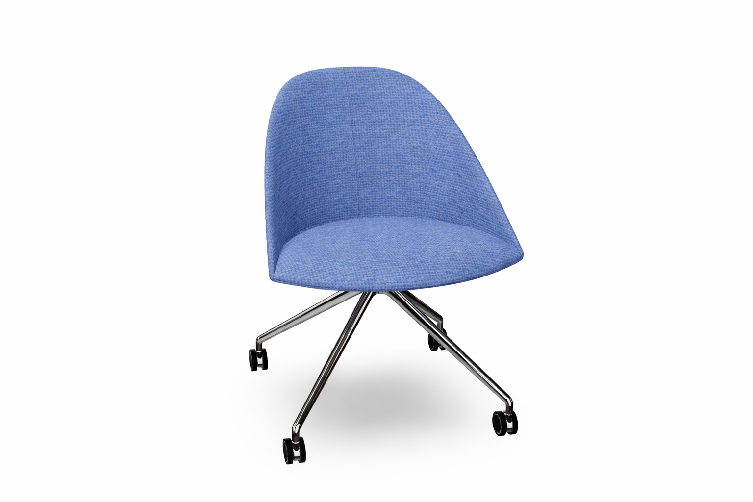 Cila Fully Upholtered Chair With Fixed Trestle Base