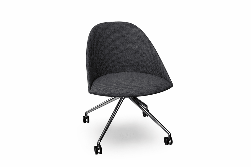 Cila Fully Upholtered Chair With Fixed Trestle Base Chairs Arper 