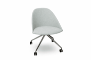 Cila Fully Upholtered Chair With Fixed Trestle Base Chairs Arper 