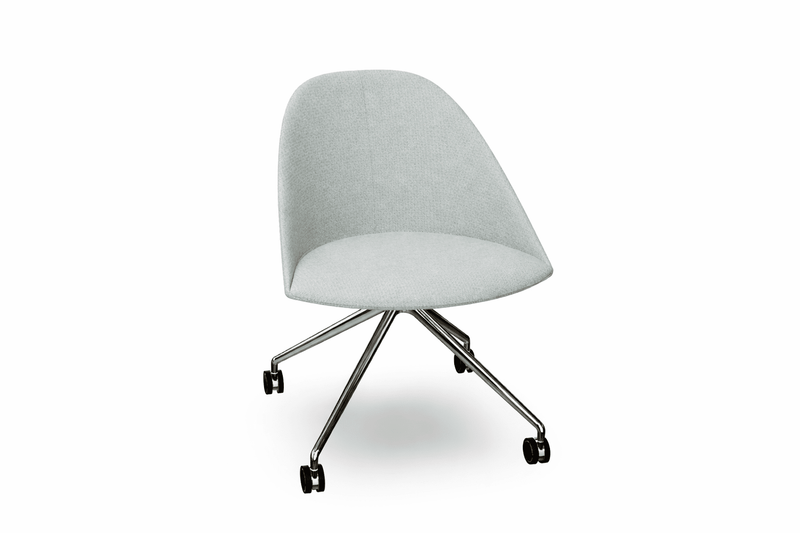 Cila Fully Upholtered Chair With Fixed Trestle Base Chairs Arper 
