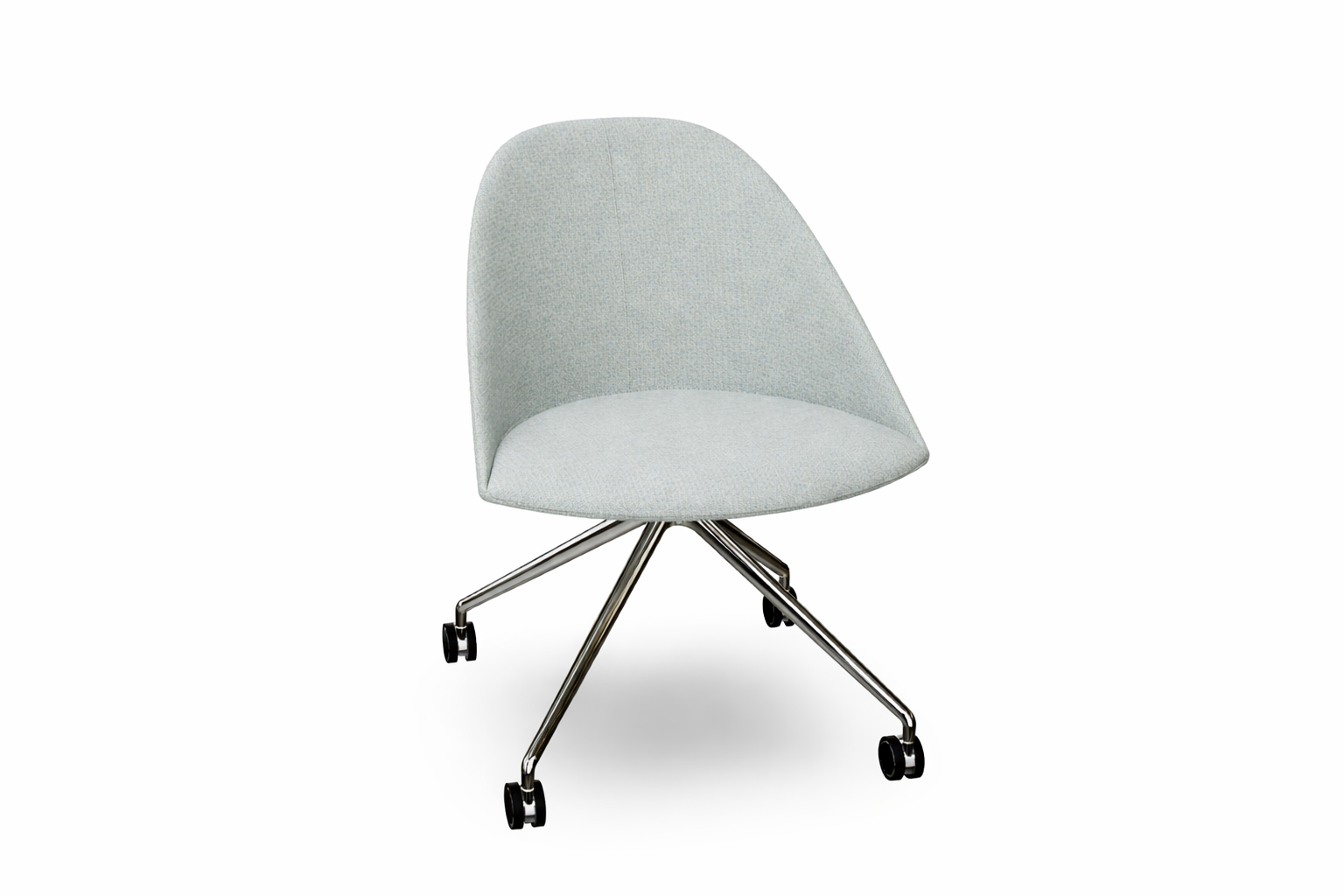 Cila Fully Upholtered Chair With Fixed Trestle Base